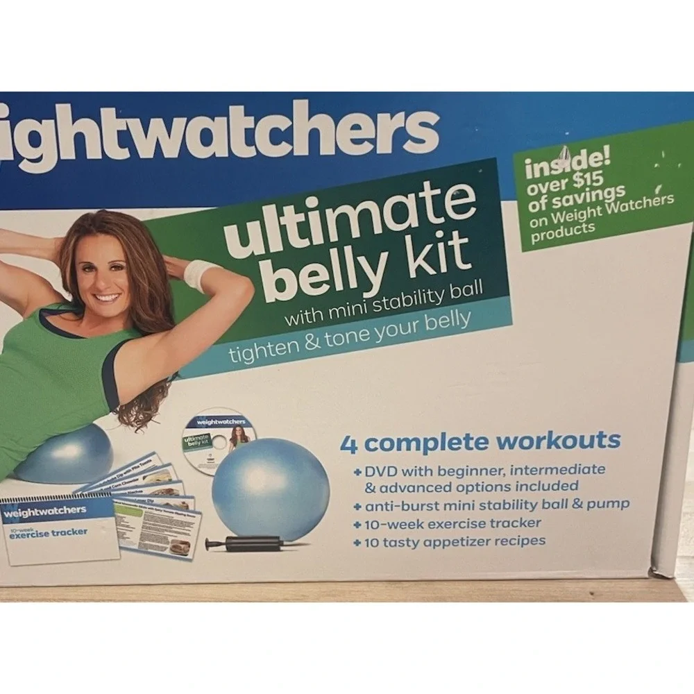 Weight Watchers Ultimate Belly Kit DVD With Mini Stability Ball Exercise